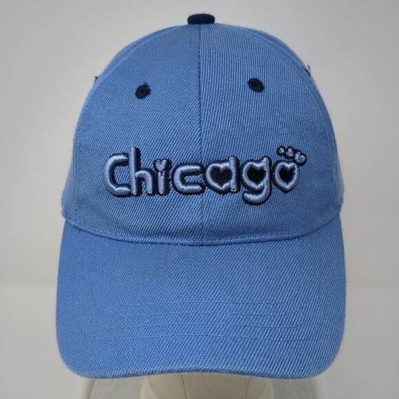 Chicago Toddler Strapback Baseball Cap Blue One Size Adjustable Embroidered - Picture 2 of 9